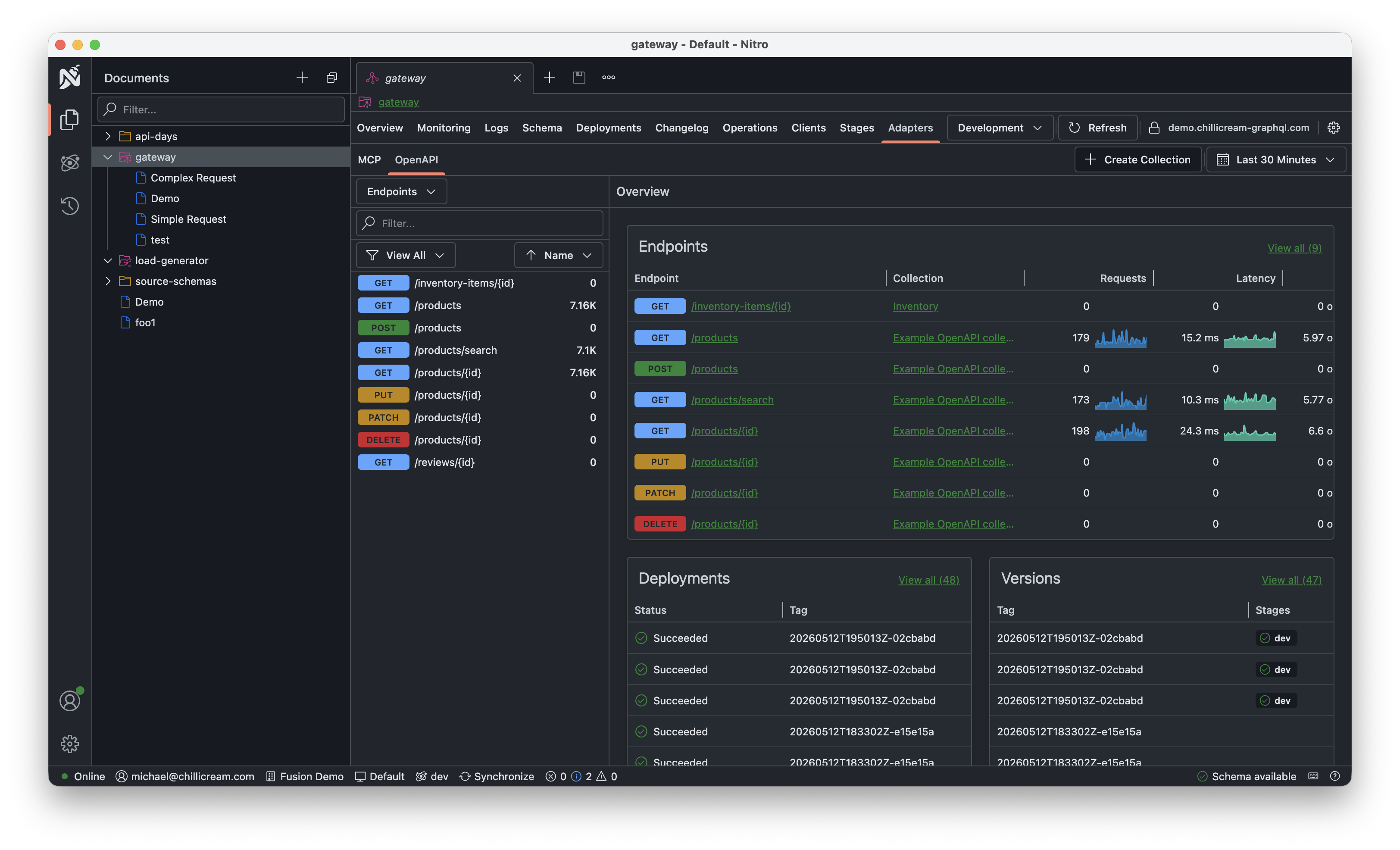 OpenAPI adapter exposing annotated GraphQL operations as REST endpoints