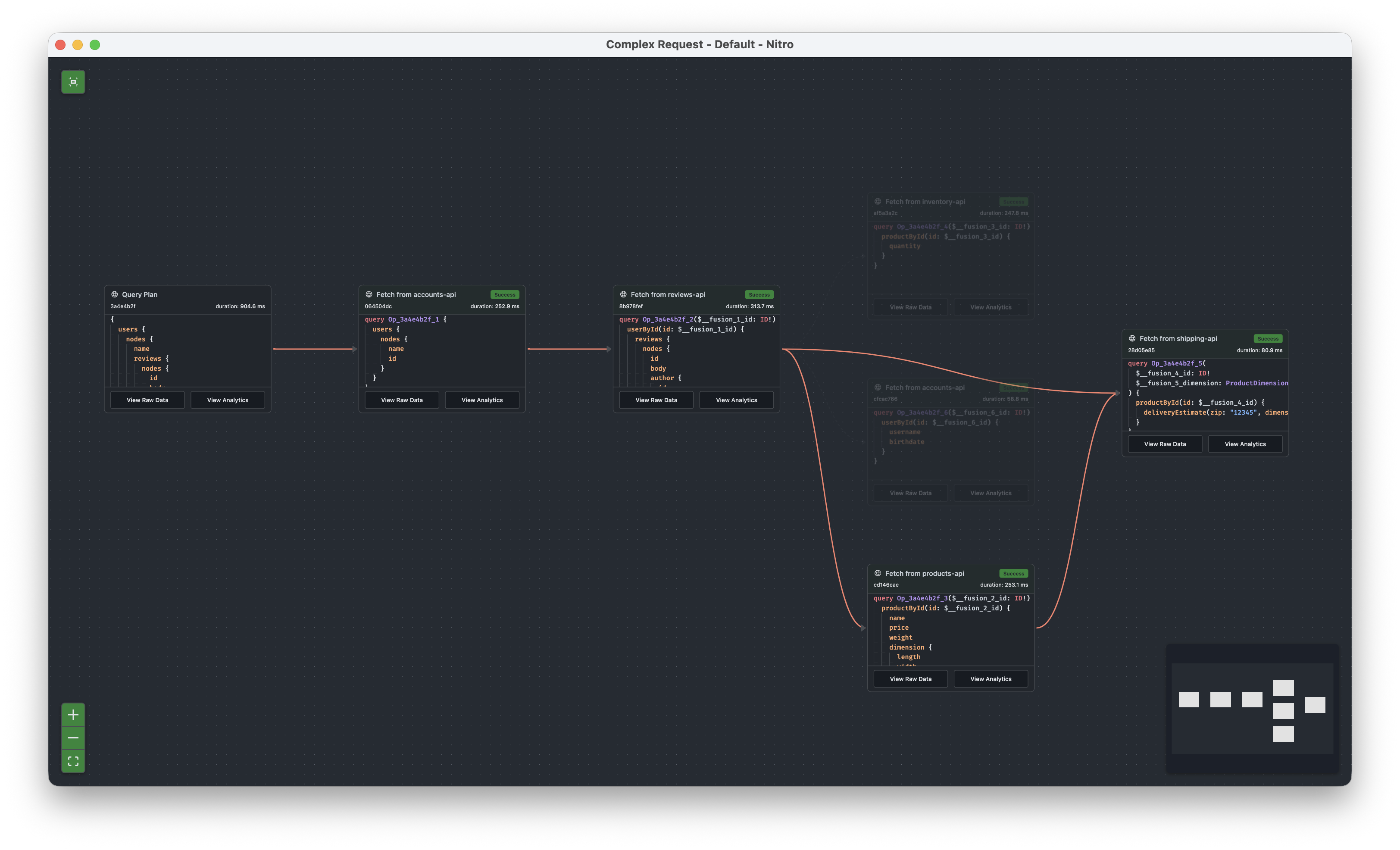 Query plan operation path