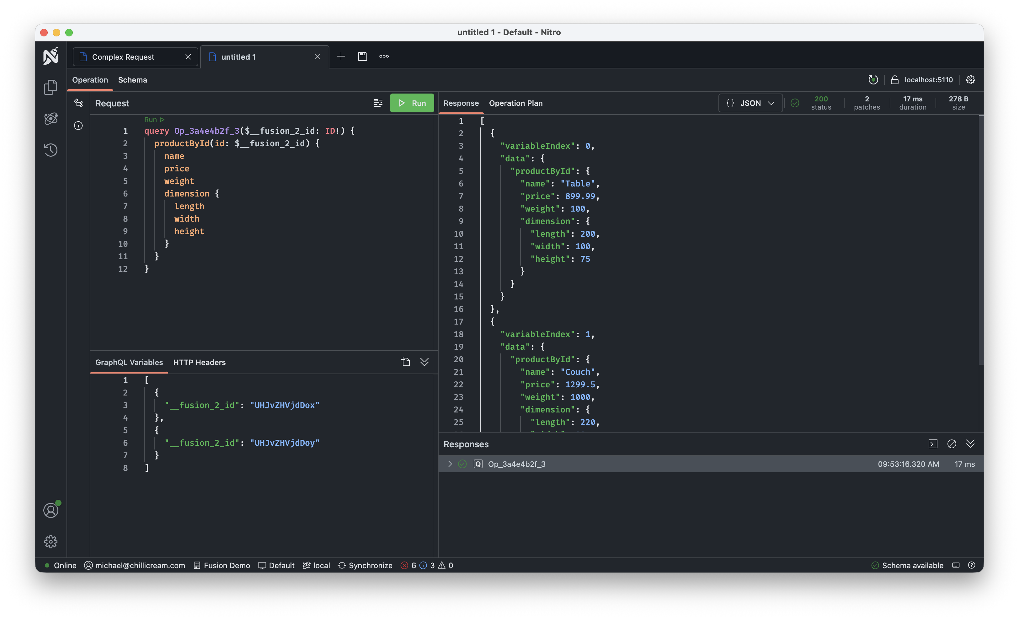 Query plan testing view