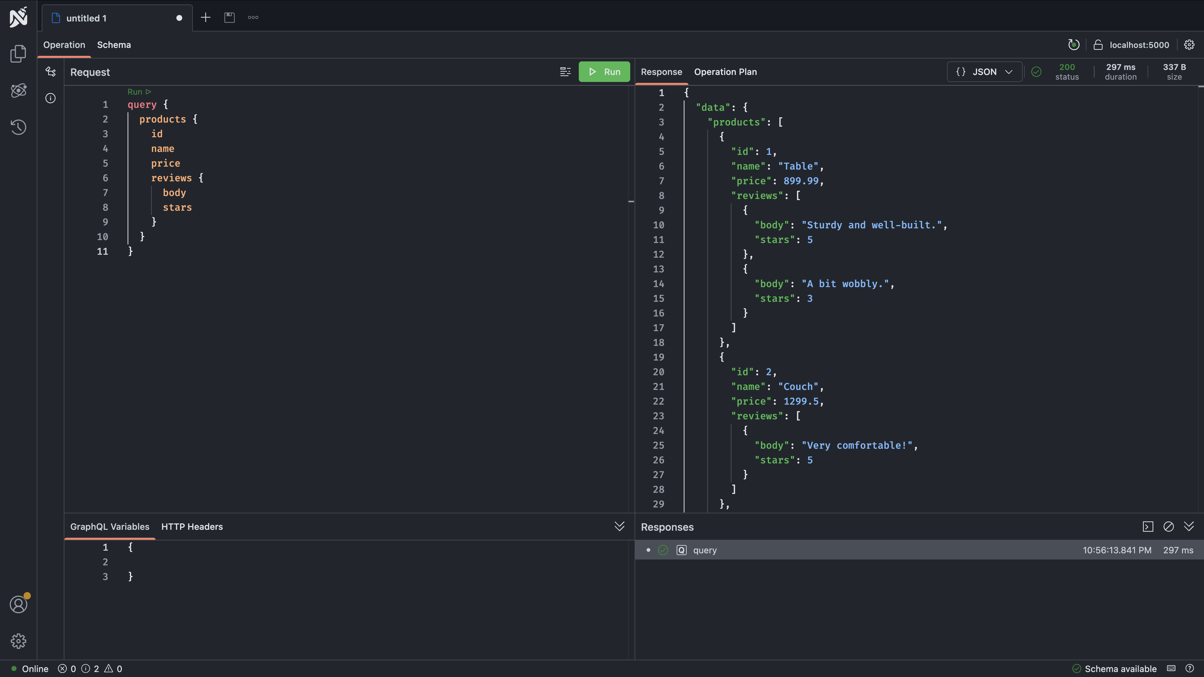 Cross-subgraph query result in Nitro