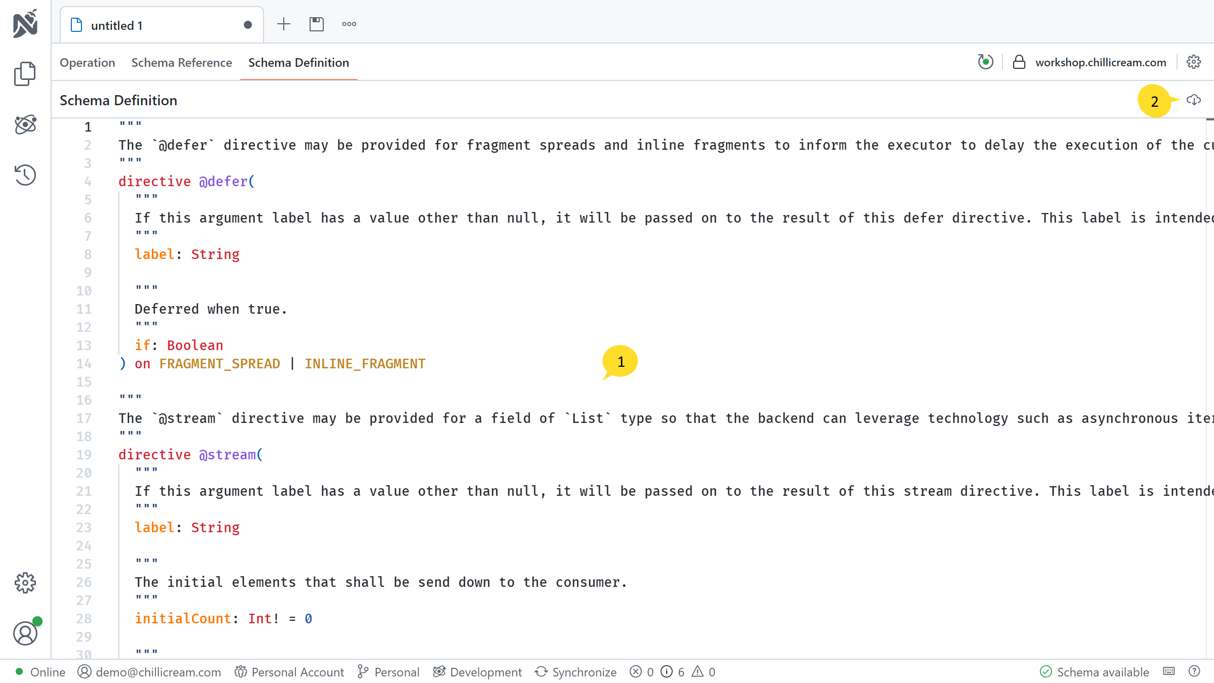 Nitro - Schema Definition