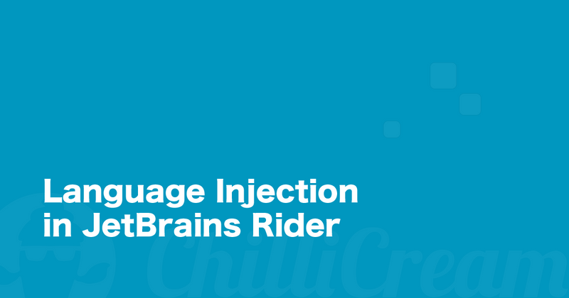 Language Injection in Rider